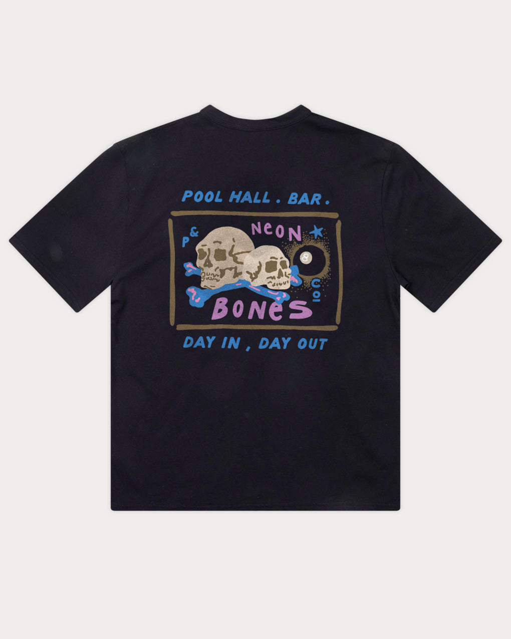 Pool Hall T-Shirt - Washed Black