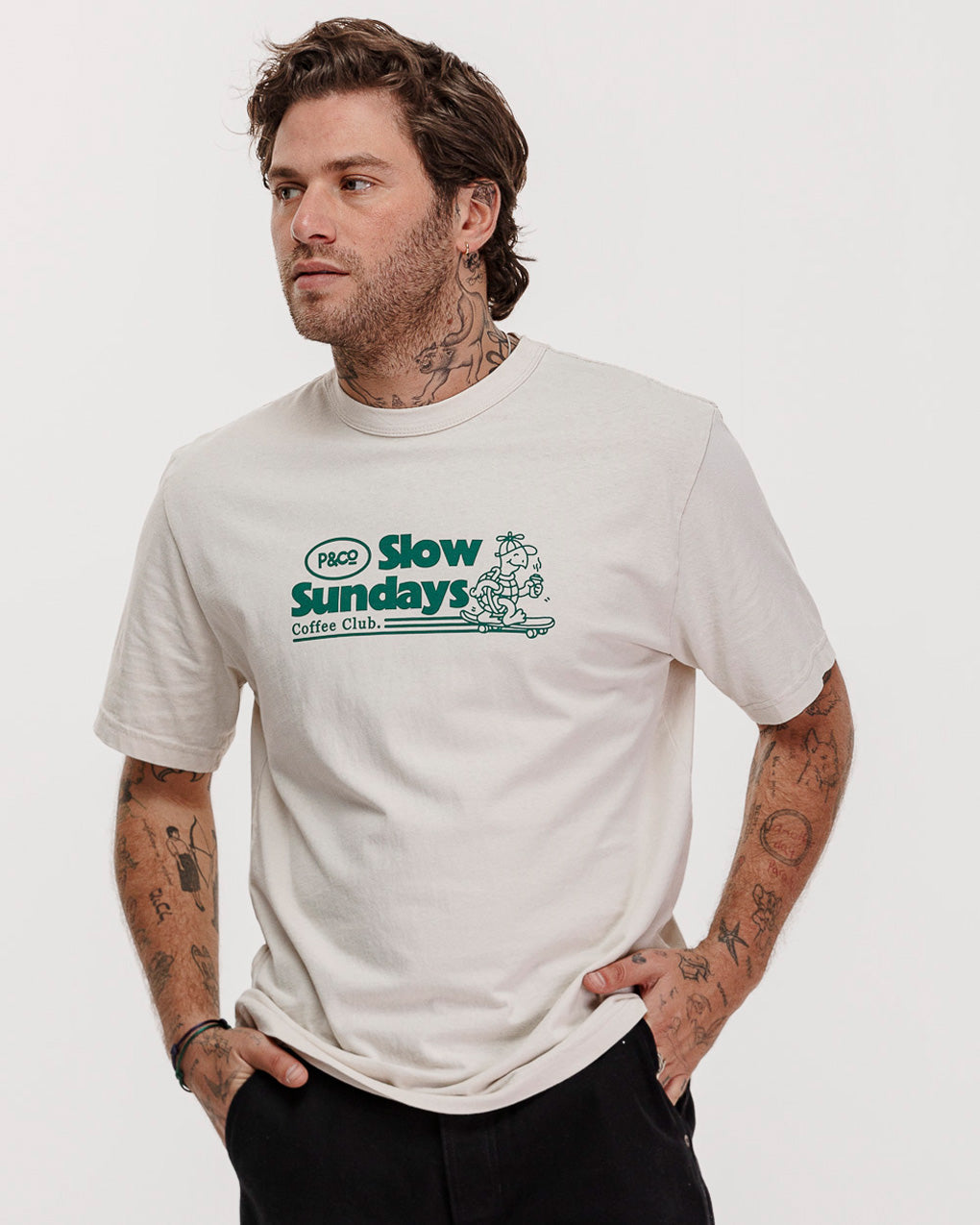 Slow Sundays Vol. 2 T-Shirt - Bone