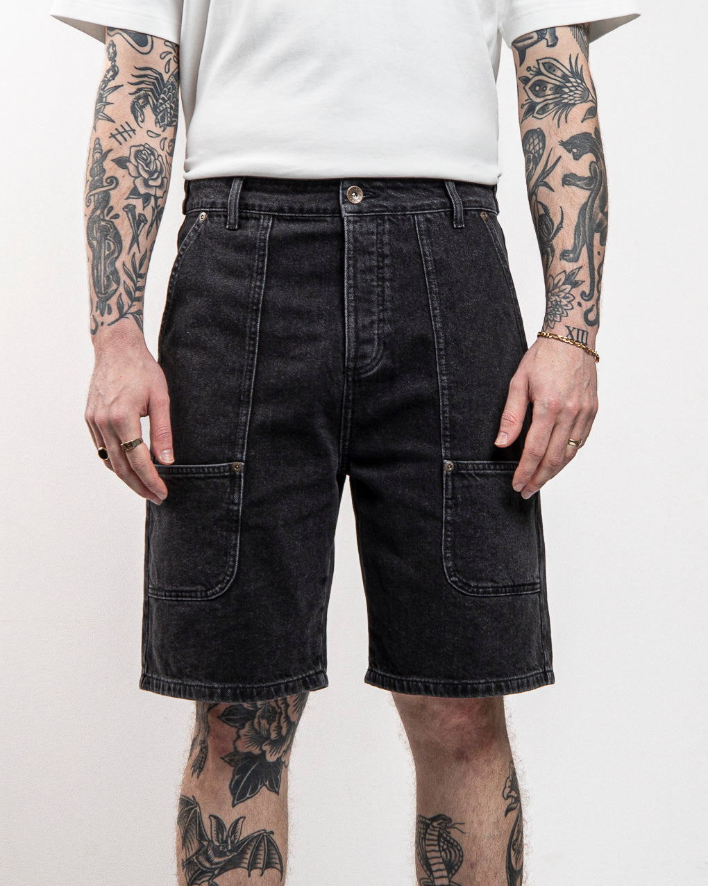 Albion Carpenter Shorts - Washed Black