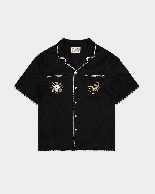 One Shot Resort Shirt - Washed Black