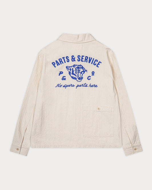 Parts & Service Work Overshirt - Ecru